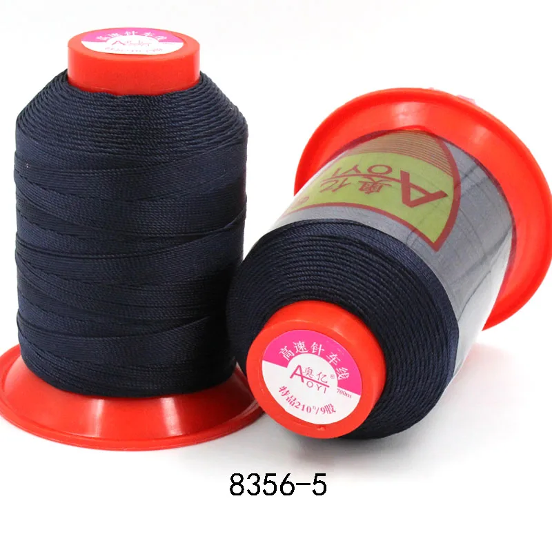 8356-5 Aoyi 210D/9 швейная нить для ремонта кожаных нитей 5# швейная пряжа fil полиэстер maschine stickgarn аксессуары для вязания - Цвет: 8356-5