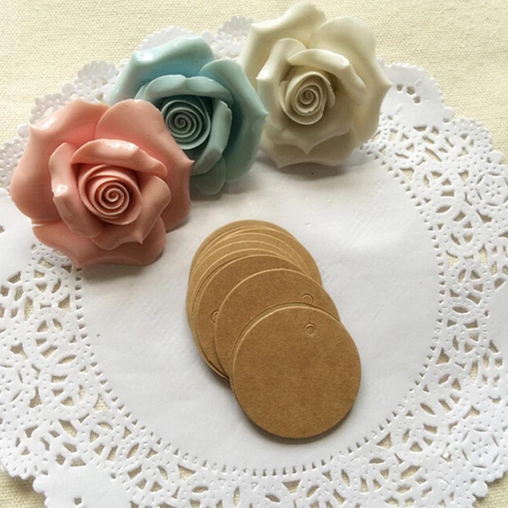 100 шт. круглая кружевная бирка сделай сам | Дом и сад