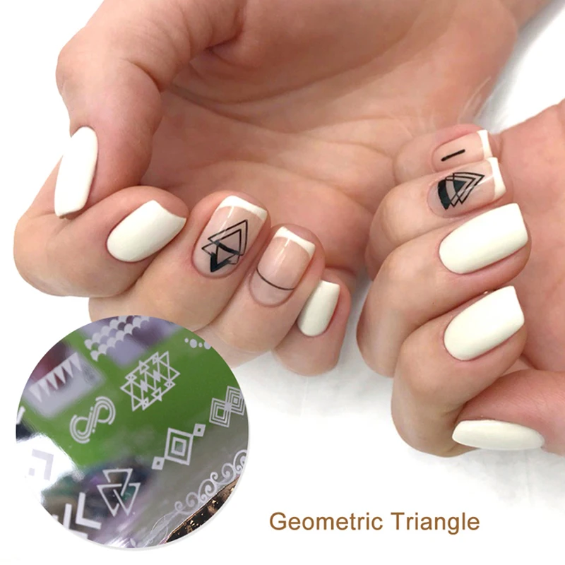 12 видов стилей дизайн ногтей штамповка изображение пластина маникюрный Шаблон