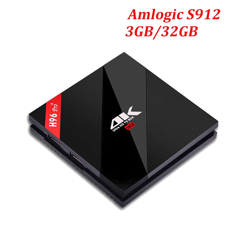 10 шт. H96 pro plus Восьмиядерный Amlogic S912 Smart tv box Android 7,1 медиаплеер 2,4G/5G wifi BT4.1 телеприставка - Цвет: 3GB 32GB