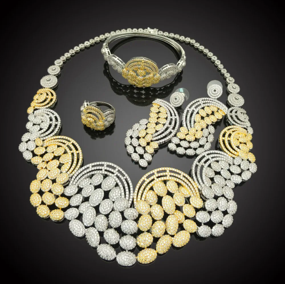 2018 уникальный дизайн Дубай Fine Jewelry в африканском стиле нигерийские Свадебные