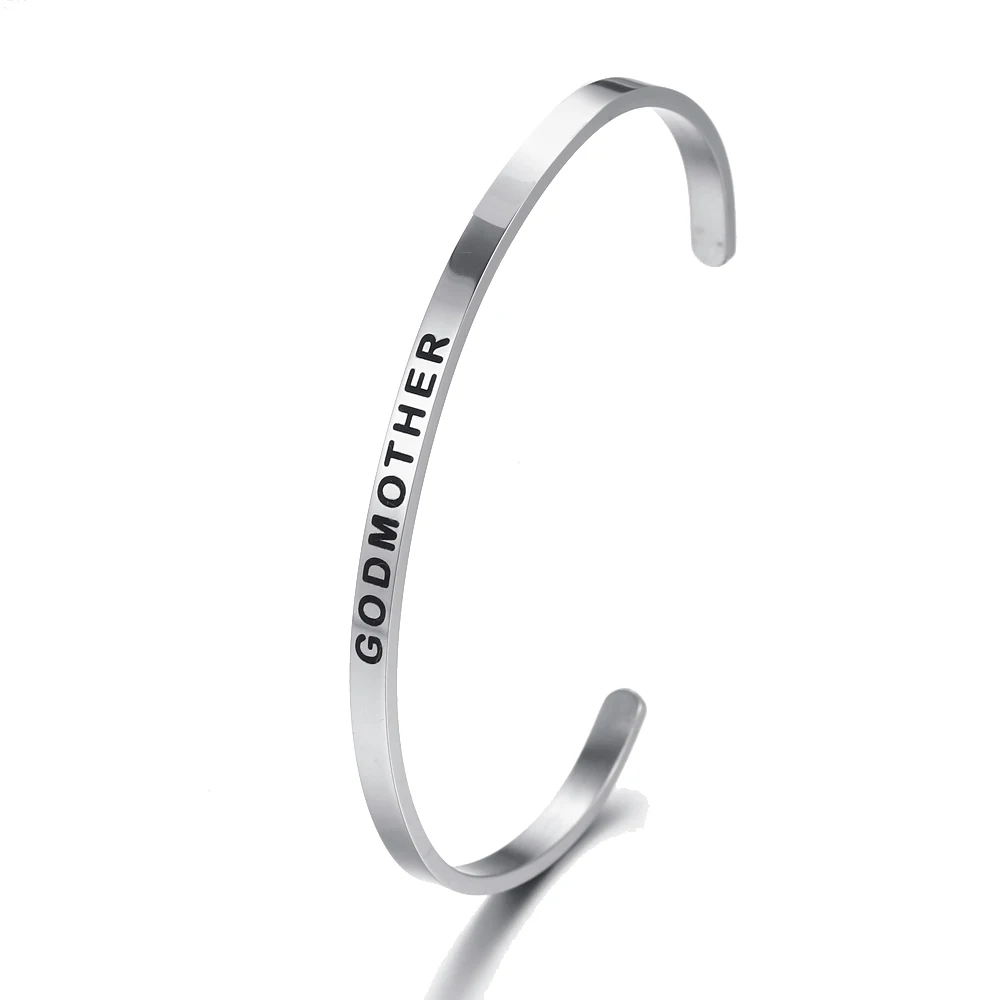 4 мм вдохновляющие сообщения персонализированный браслет с оригинальной