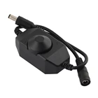 Светодиодный регулятор яркости, регулятор яркости, одноцветная Светодиодная лента с диммером, 12 В, 24 В постоянного тока, черный, белый