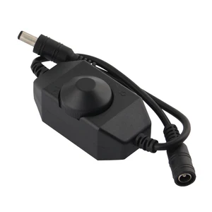 Светодиодный регулятор яркости, регулятор яркости, одноцветная Светодиодная лента с диммером, 12 В, 24 В постоянного тока, черный, белый