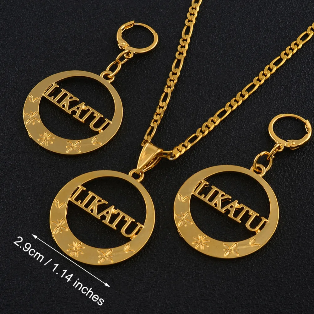 Marshall LIKATU Pendant Necklaces Earrings for Women Jewelry sets Trendy Gifts / Can't change name #J0676 | Украшения и