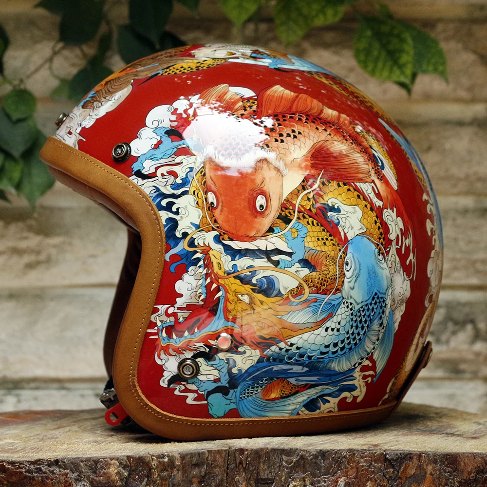 Художественный шлем сделай сам рыбка спортивный для пейнтбола ручная работа