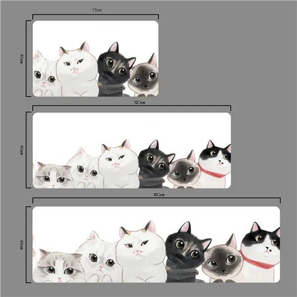1 Мультфильм Cat коврики под входную дверь Нескользящие дверной коврик ковер на открытом воздухе Добро пожаловать коврик мягкий коврик комнатный половик Ванная комната Кухня коврик, напольный ковер - Цвет: 1
