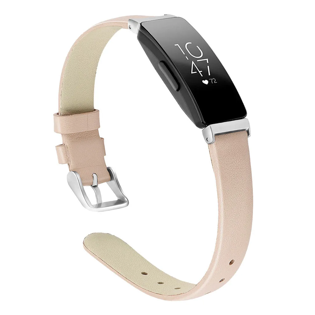 Ouhaobin кожаный ремешок для часов, ремешок для Fitbit Inspire/Inspire HR, роскошные кожаные ремешки, сменный Браслет с металлической пряжкой 430#2