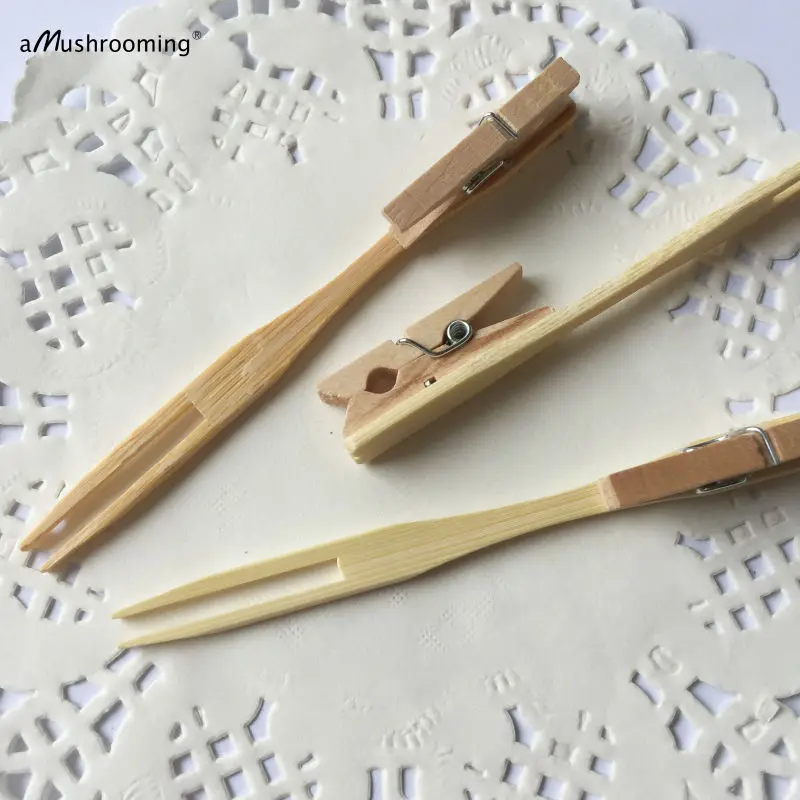 

Rustic Wedding Table Number Card Holder with wooden clothespin Fruit Picks Wedding Party Picks 10CM Tall