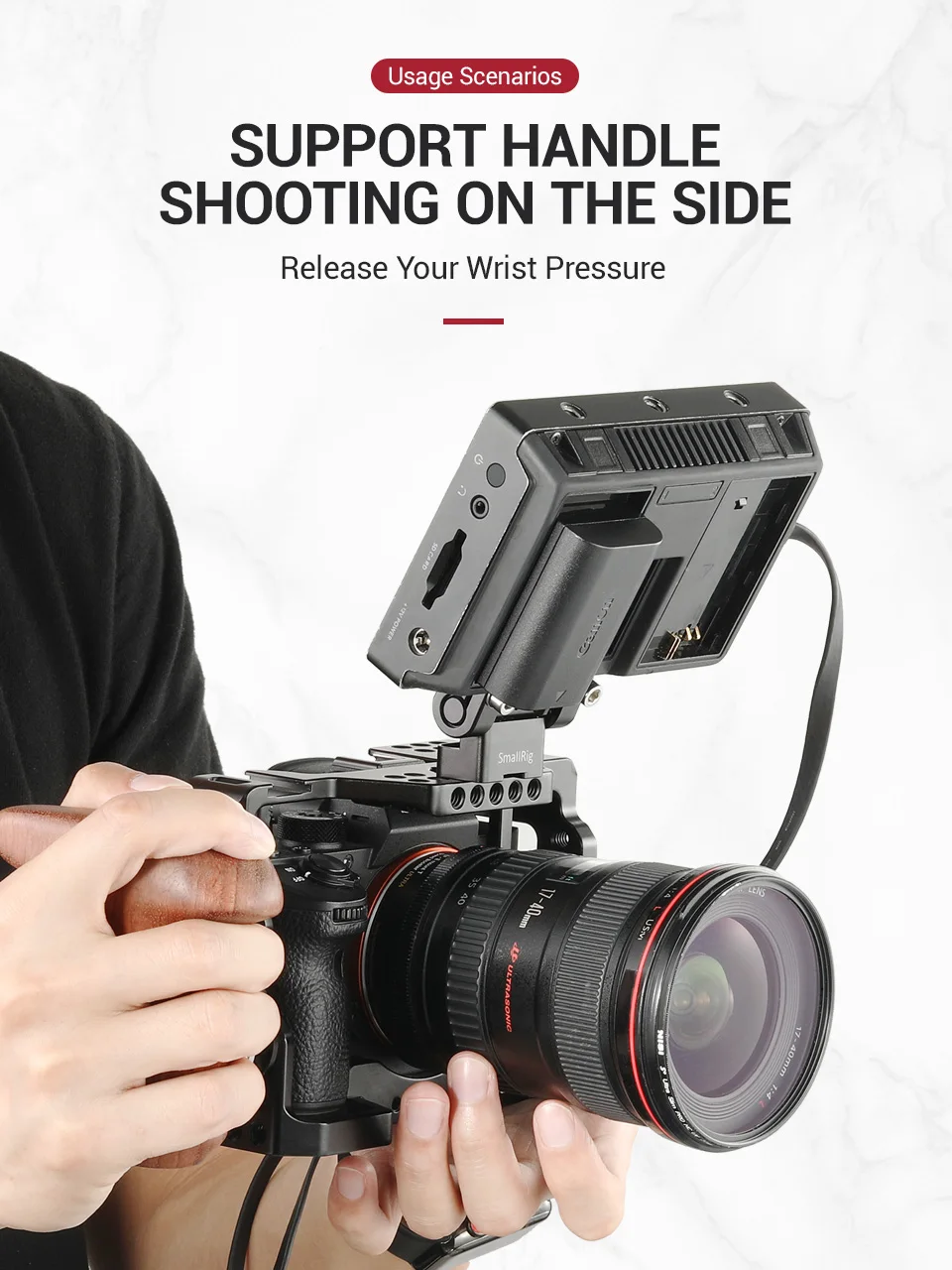 SmallRig a7iii a7r3 a7m3 клетка для sony A7RIII/A7III/A7MIII алюминиевый сплав клетка для крепления штатива быстросъемный Комплект расширения-2087