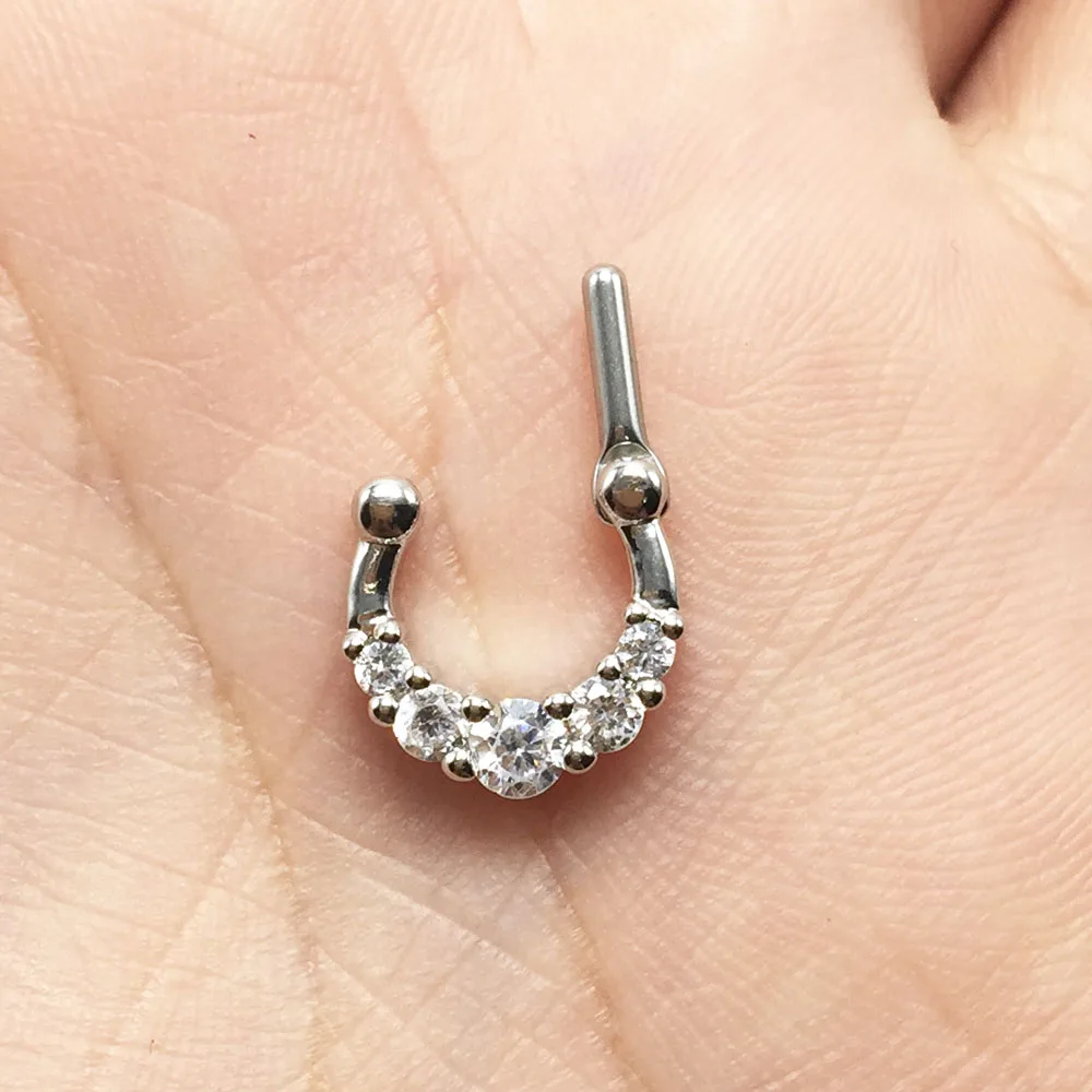 1 шт. женское украшение для пирсинга носа 14 г 6 мм|ring letter|ring jewelry display standring base |