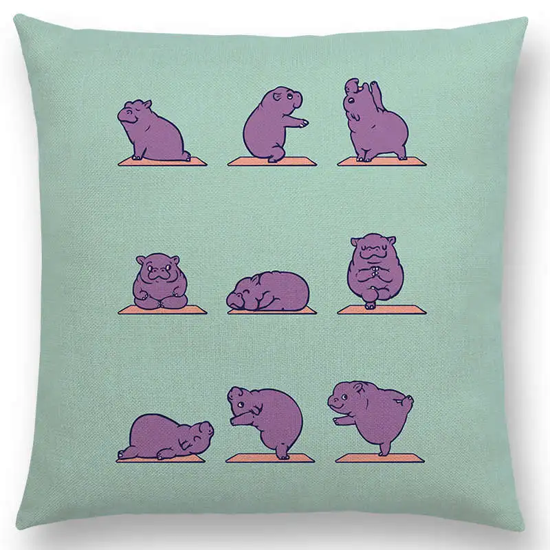 Горячая Распродажа забавная подушка для дивана с забавными рисунками животных