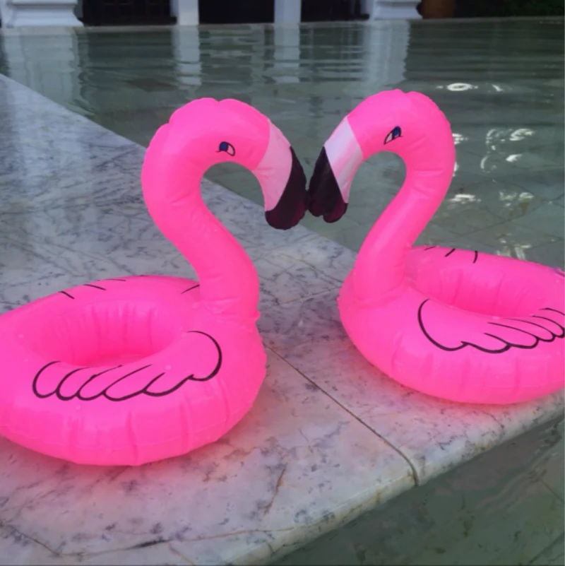10 шт. хит продаж Розовые надувные держатели для напитков плавающий плавательный