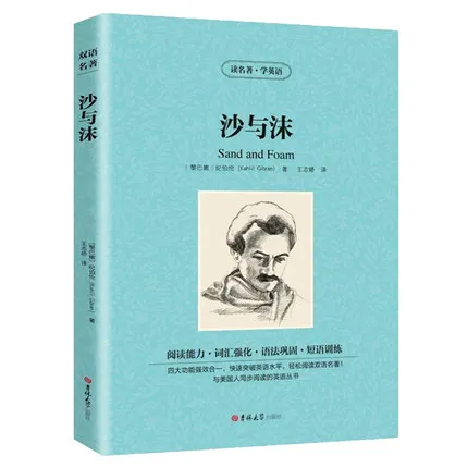 Книга с песком и пеной на китайском английском языках |