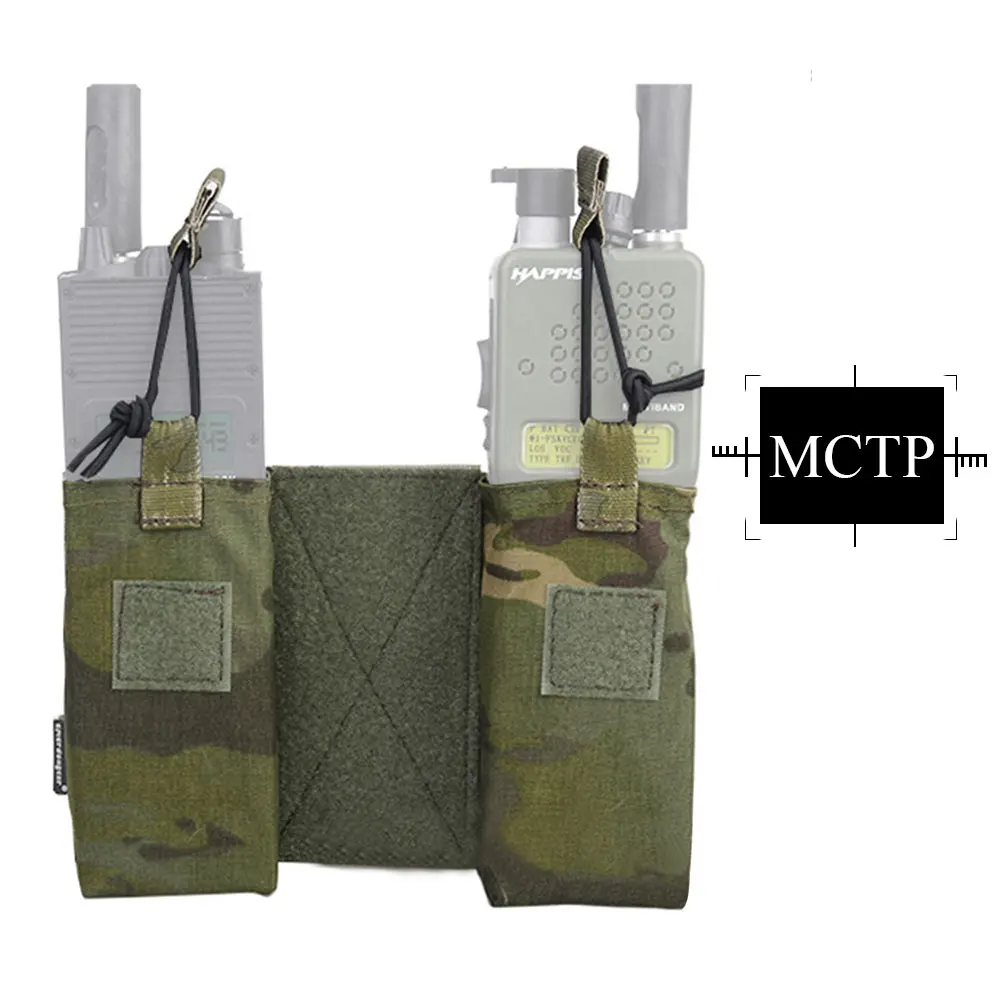 EMERSONGEAR JPC радиостанция MBITR Чехол Набор тактическая утилита Военная двойная Sub Сумка радио маг Чехол мультикам Тропик черный EM8333