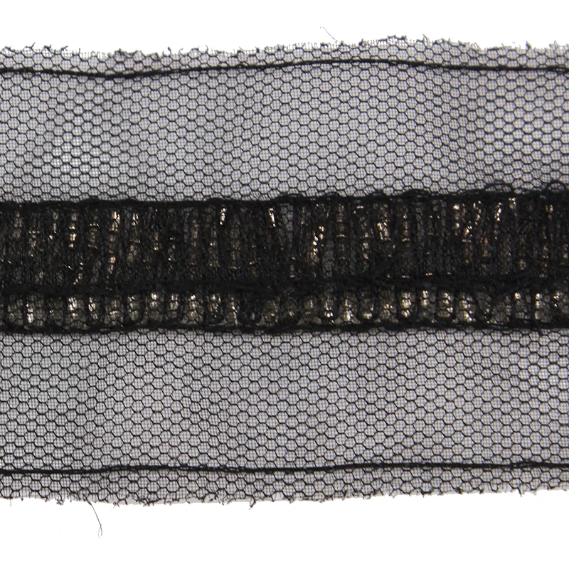 5 ярдов Черная кружевная Свадебная отделка Лента для аппликации декорированные