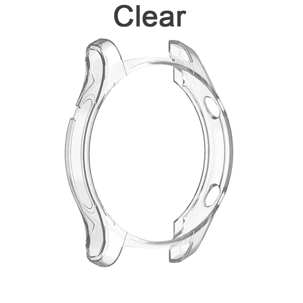Прозрачный Для huawei Watch GT 42 мм 46 мм/huawei Watch 2 Pro с гальваническим покрытием защитный чехол с защитой от царапин полый ТПУ чехол - Цвет: Прозрачный