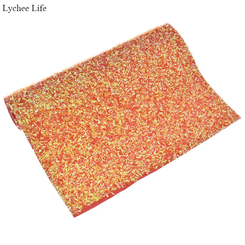 Lychee Life модная блестящая искусственная кожа ткань ручной работы сделай сам Одежда