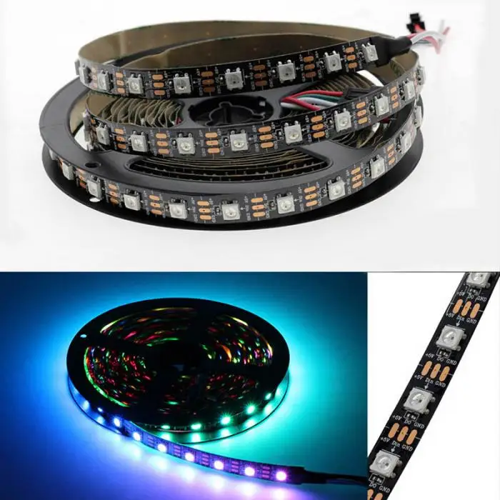 СВЕТОДИОДНЫЙ полноцветный светодиодный светильник 2812B DC5V DIY PCB водонепроницаемый@ 8 WWO66