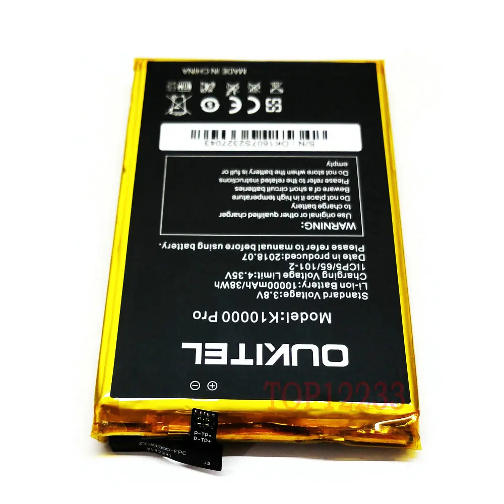 100% Новый оригинальный аккумулятор 10000 мАч для Oukitel K10000pro K10000 pro мобильный телефон |