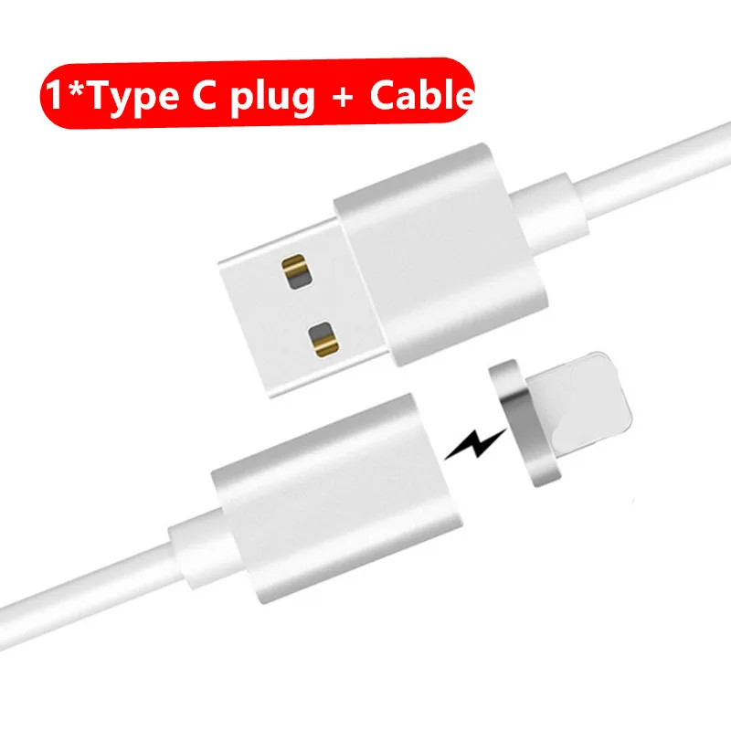 Светодиодный магнитный USB C 3,0 USB магнит Plug& Тип C USB Зарядное устройство для samsung Xiaomi mi 8 a1 mi x 2 huawei p20 pro lite honor 10 9 - Тип штекера: cable and plug