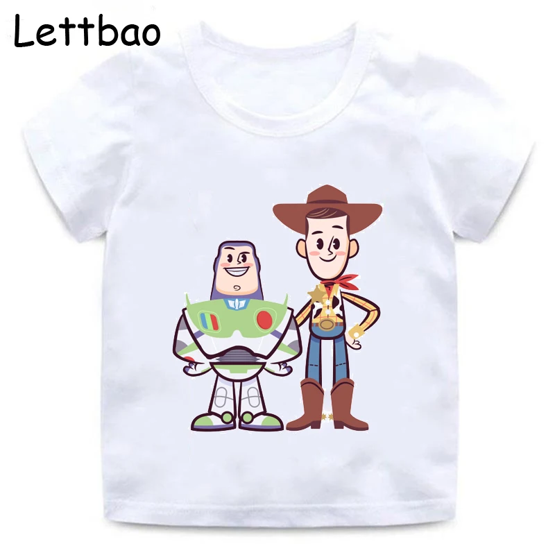12 Новинка года; детская футболка с надписью «Toy Story 4» хлопковая детская футболка Летняя одежда «Базз Лайтер/Вуди» - Цвет: 12