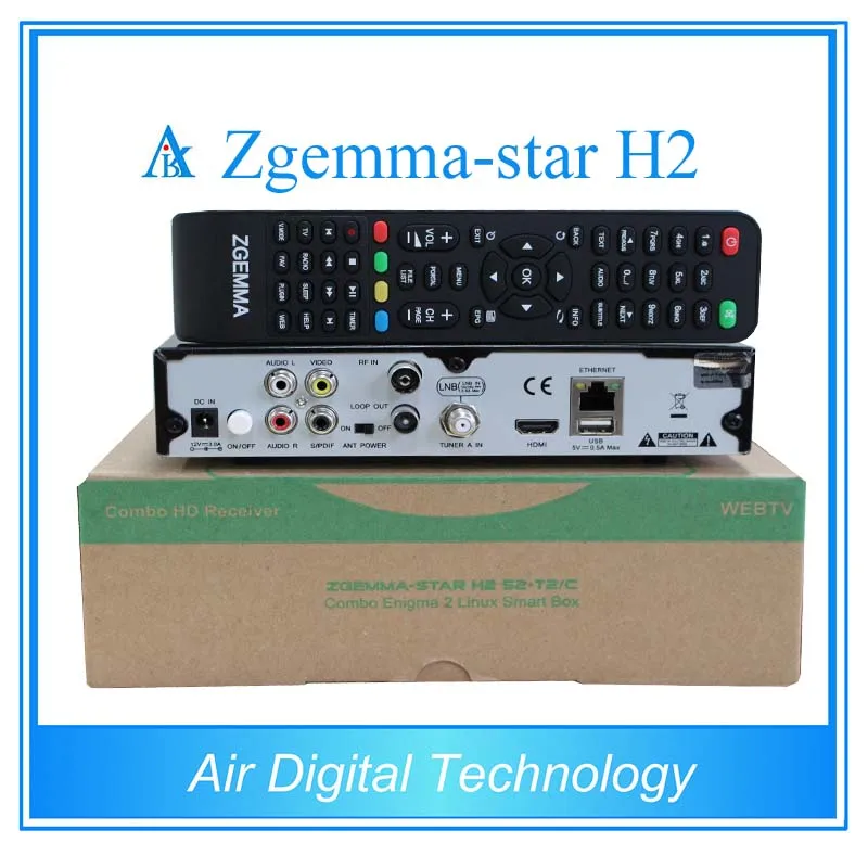 2 шт. Zgemma star H2 цифровой спутниковый ресивер телеприставке комбинированный тюнер с