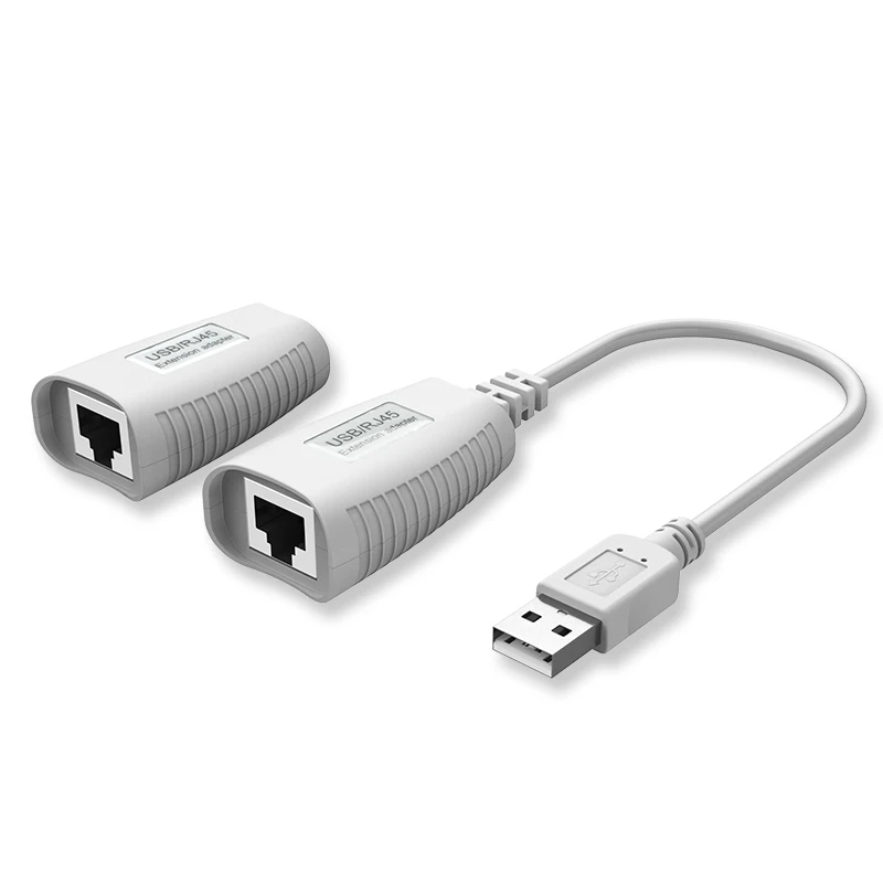 Удлинитель USB 2 0 для кабеля RJ45 LAN 150 футов 50 м с кабелем удлинитель адаптер