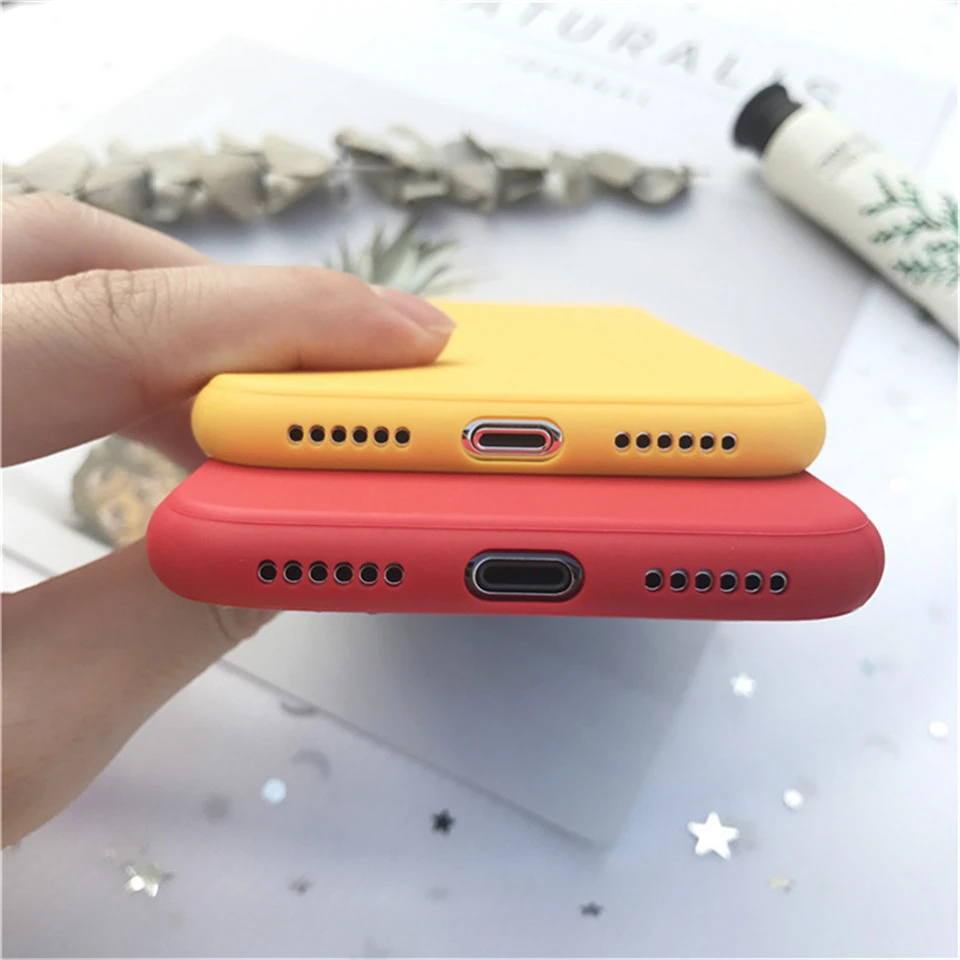 Чехол Lucky Wealth для iPhone X Xr Xs Max оригинальный дизайн красный желтый цвет мягкий чехол