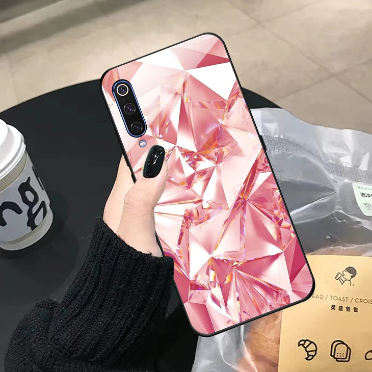 Для samsung Galaxy A50 чехол A505 A 50 для Fundas samsung A50 чехол, покрытие, стекло, милые блестящие бриллианты, девушка 360, Роскошный чехол для телефона - Цвет: 13