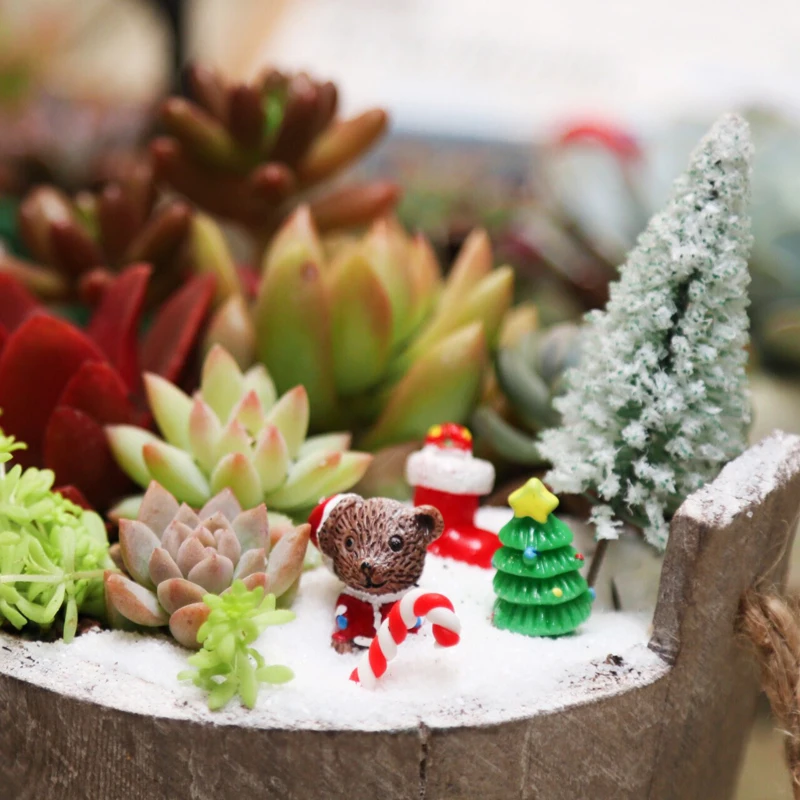 BAIUFOR миниатюрная Рождественская елка Санта Клаус Снеговики Снежная утка