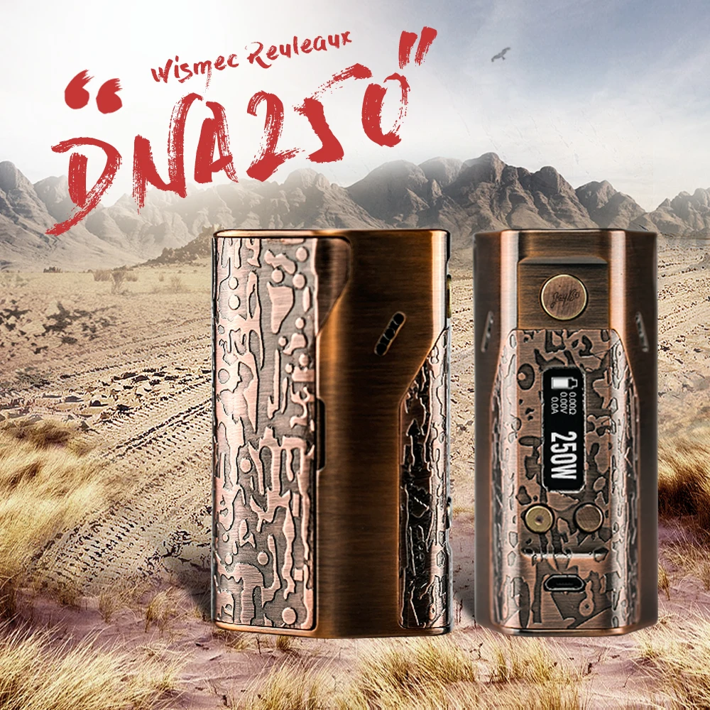 США/русский склад Wismec Reuleaux DNA 250 коробка мод выходная мощность 250 Вт Evolv DNA TC/VW мод By18650(без ячейки) электронная сигарета