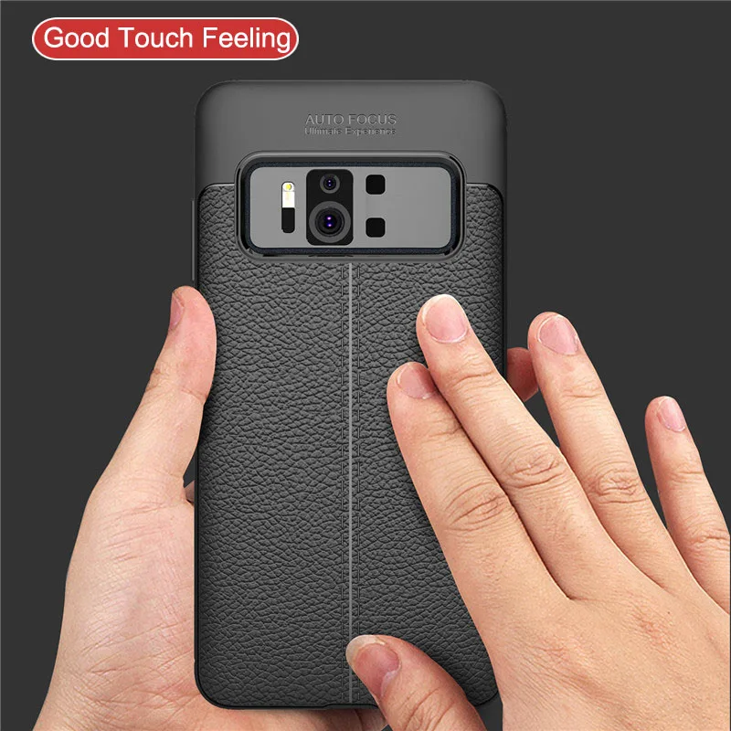 Beworlder For Asus Zenfone AR ZS571KL Case TPU Soft Silicone Phone Protective Anti Slip Lichee Pattern Cover |