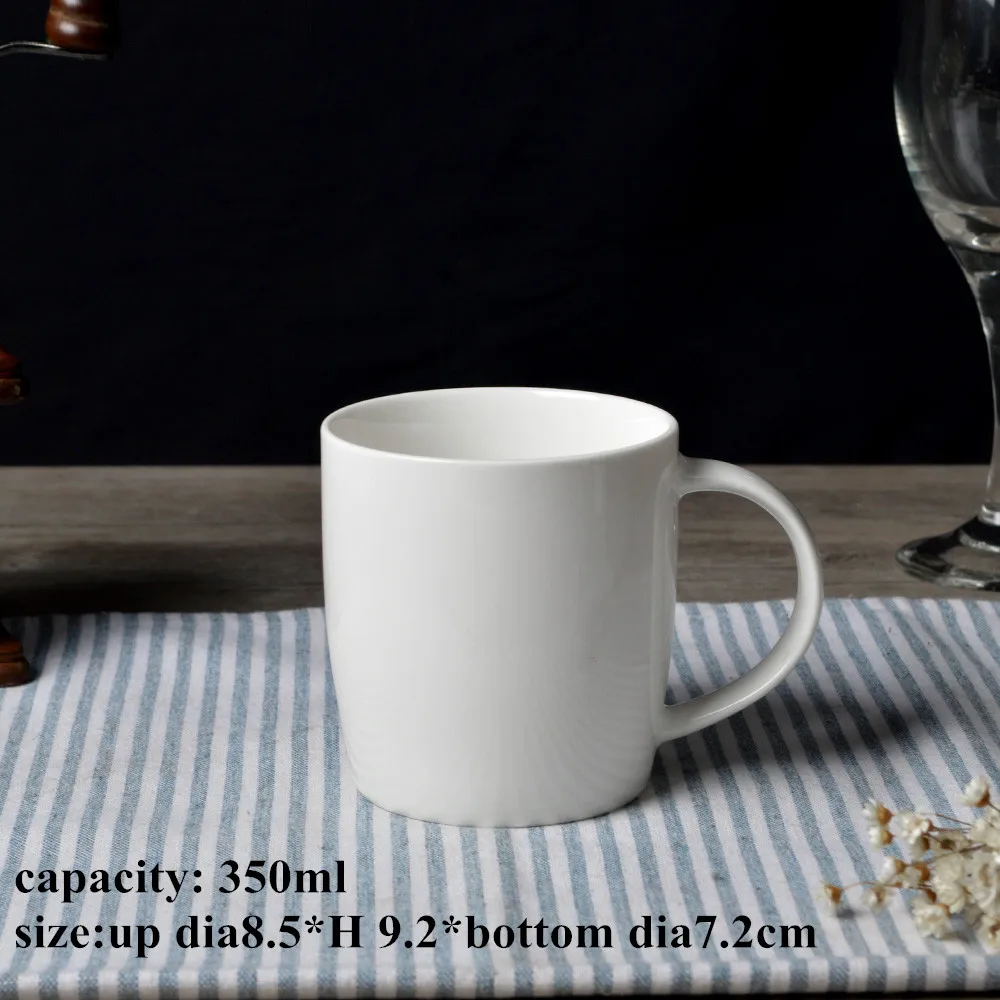 Бесплатная доставка dhl фарфоровые простые белые чашки Посуда для напитков