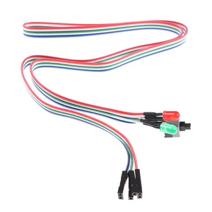 68 см настольный компьютер ПК корпус ATX питания на Сброс переключатель кабель с HDD LED свет