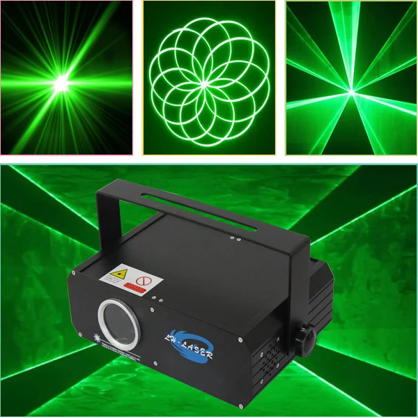 DMX512 + ILDA sd-карта 1000MW Одиночный Зеленый лазер с бесплатным программным