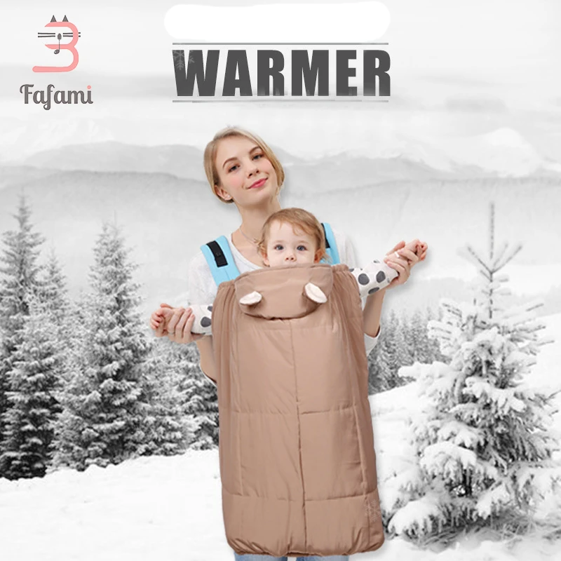 Baby Carrier Cover Baby Sling Windproof Waterproof Rainproof Cloak Newborn Baby Backpack Carrier Cover Winter Cloak Warm Quilt