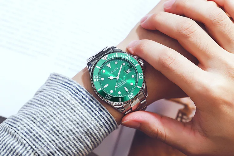 

Hot Sale High Quality Automatic Mechanical Men Watches Montre Homme Luxury Full Steel Watch Men Dress Business Male Clock Reloj