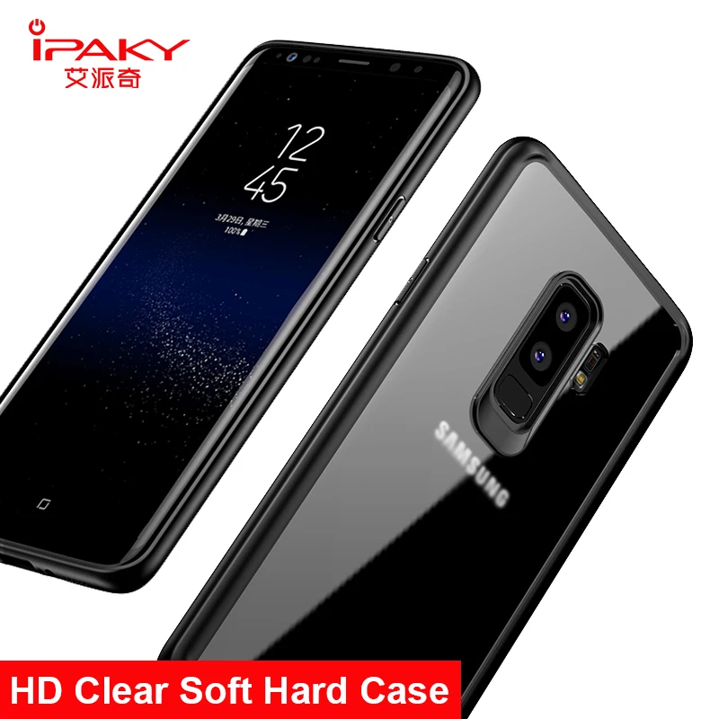Чехол ipaky силиконовый для samsung galaxy Note 9 мягкая рамка жесткая прозрачная задняя