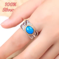 925 sterling silver color adjustable ring blanks 79810mm oval wax turquoise rings settings findings for jewelry making