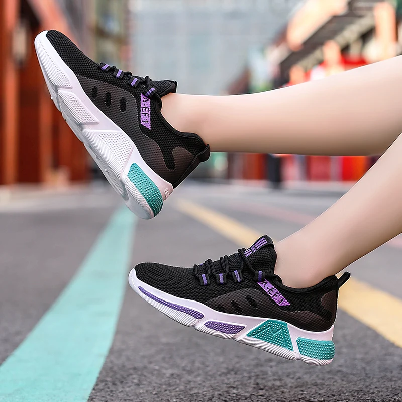 New Women Sneakers Breathable Women's Running Shoes Comfortable Outdoor Sport Jogging Athletic Ladies Trainers | Спорт и