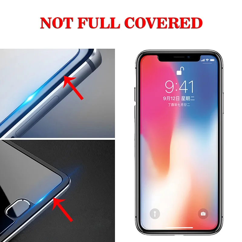 5PCS 10PCS For Glass iphone X XR XS MAX Screen Protector Tempered On the iPhone 7 8 Plus 6 S 5 5S Phone Film | Мобильные телефоны и