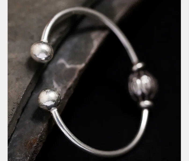 Женские винтажные браслеты из натурального тайского серебра S925 пробы с