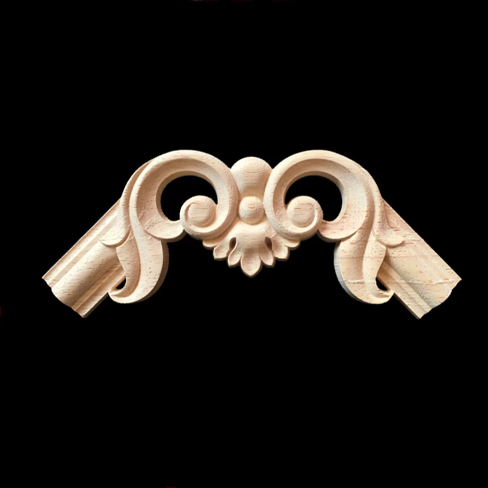 10 шт. деревянная резная угловая аппликация рама украшение для двери стены мебель