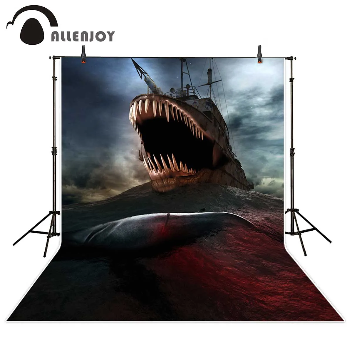 Allenjoy фотофоны странные гигантские рыбы лодка страшный фон праздвечерние чное
