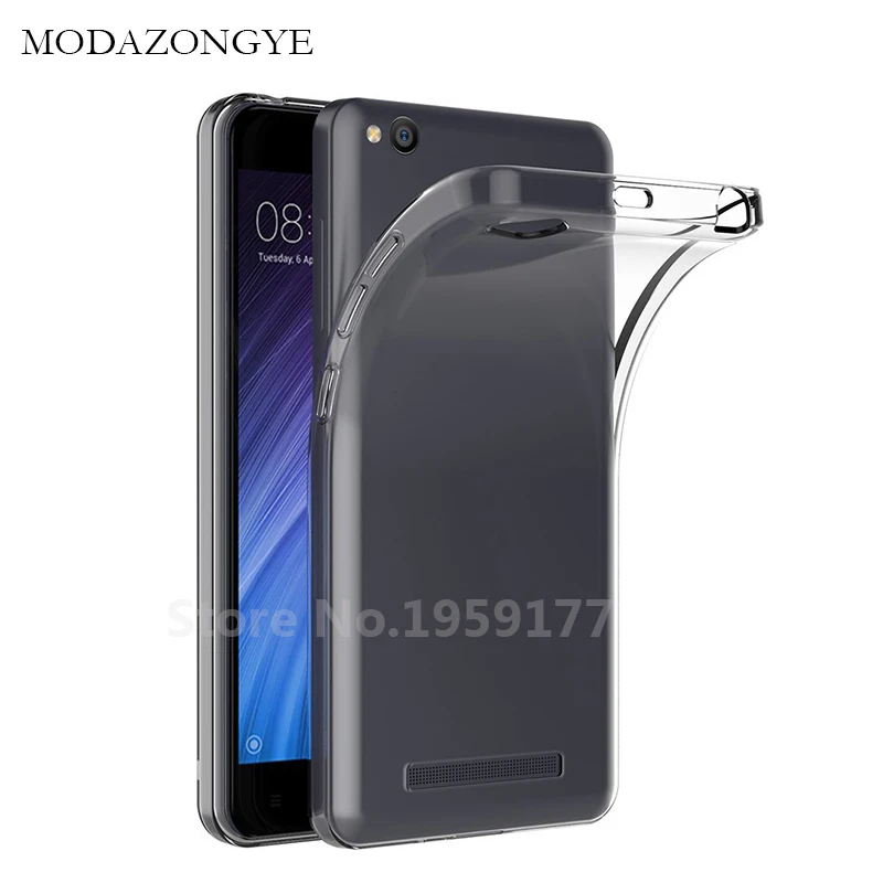 Мягкий прозрачный чехол MODAZONGYE для Xiaomi Redmi 4A силиконовая задняя крышка телефона 4 A