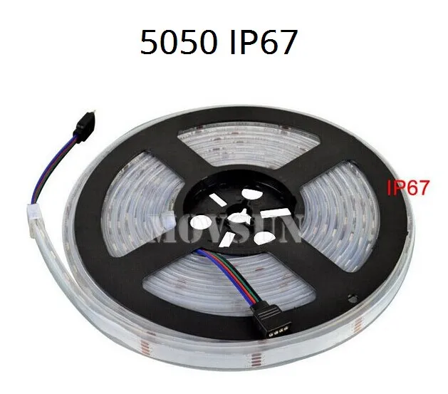 Hotake Светодиодная лента 5 М 5050 водонепроницаемая RGB 12 в ТВ СВЕТОДИОДНЫЙ лента IP65 IP68 двухрядная Гибкая полоса ленты tiras одного цвета