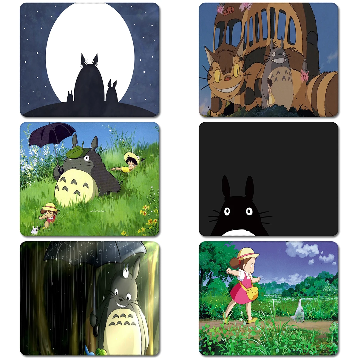 Hayao Miyazaki Totoro японский аниме натуральный резиновый коврик для мыши Коврик