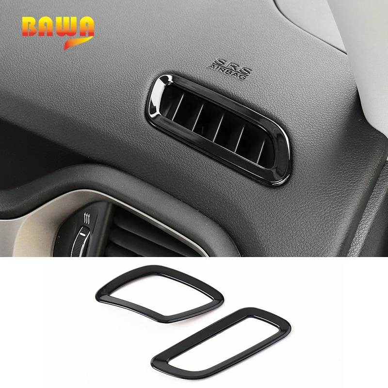 

BAWA Interior Mouldings for Jeep Renegade 2016-2017 ABS Vent Outlet Decoration Cover Accessories for Jeep Renegade Sticker