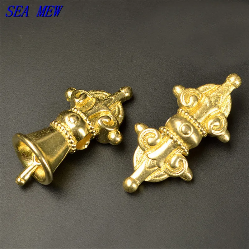 SEA MEW 17 мм * 35 тибетский буддийский чистый сырой латунь Vajry пестик Vajra колокольчик